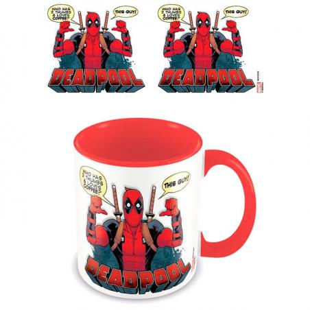 Taza Loves Coffee Deadpool Marvel - Imagen 1