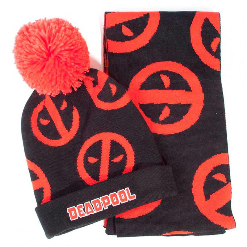 Set gorro y bufanda Deadpool Marvel - Imagen 1