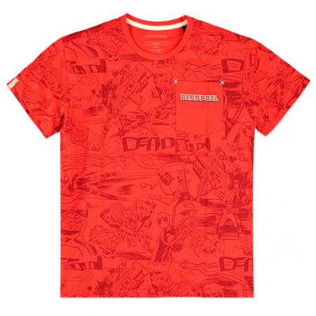 Camiseta All Over Deadpool Marvel - Imagen 1