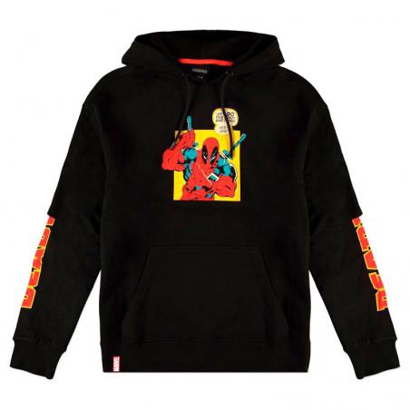 Sudadera capucha Crazy Bad Things Deadpool Marvel - Imagen 1