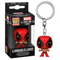 Llavero Pocket POP Marvel Luchadores Deadpool La Chimiganga de la Muerte - Imagen 1