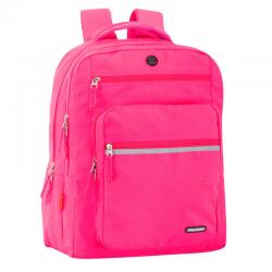 Mochila doble ordenador Perona Friday Fucsia 44cm adaptable - Imagen 1