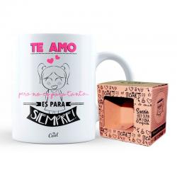 Taza Te Amo rosa - Imagen 1