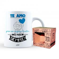 Taza Te Amo azul - Imagen 1