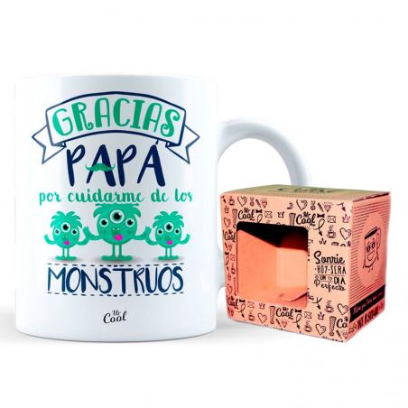 Taza Gracias Papa Por Cuidarme De Los Mostruos - Imagen 1