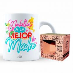 Taza Medalla A La Mejor Madre - Imagen 1