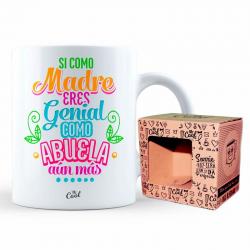 Taza Si Como Madre Eres Genial Como Abuela Aun Mas - Imagen 1