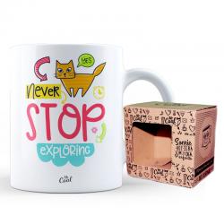 Taza Yes Never Stop Exploring - Imagen 1
