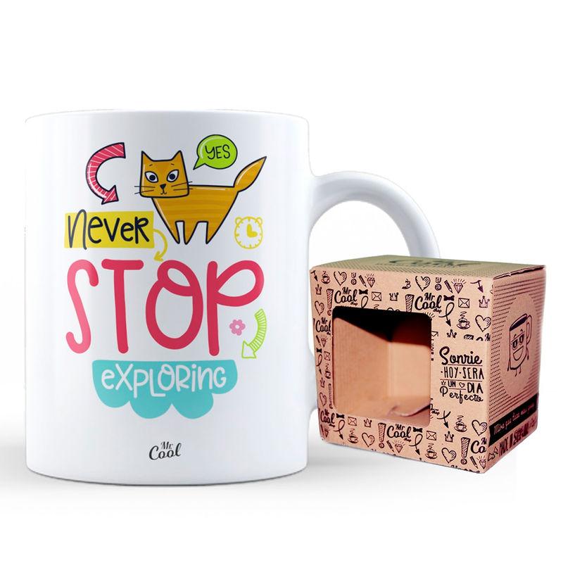 Taza Yes Never Stop Exploring - Imagen 1