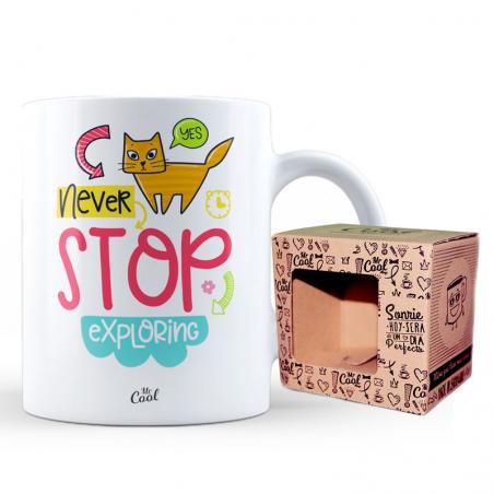 Taza Yes Never Stop Exploring - Imagen 1