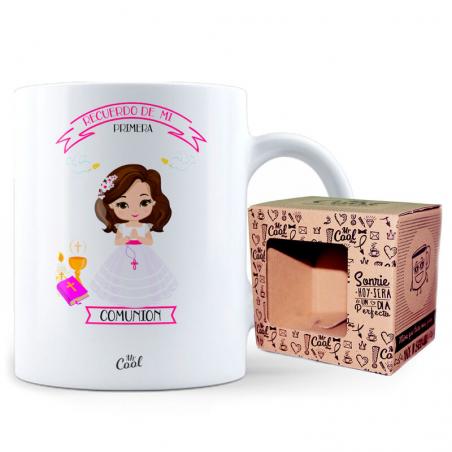 Taza Recuerdo De Mi Primera Comunion Niña - Imagen 1