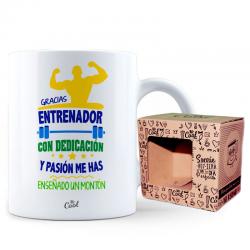Taza Gracias Entrenador Con Dedicacion - Imagen 1