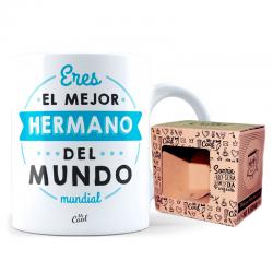 Taza Mejor Hermano Del Mundo Mundial - Imagen 1