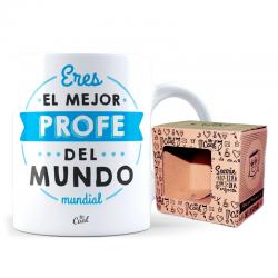Taza Mejor Profe Del Mundo Mundial - Imagen 1