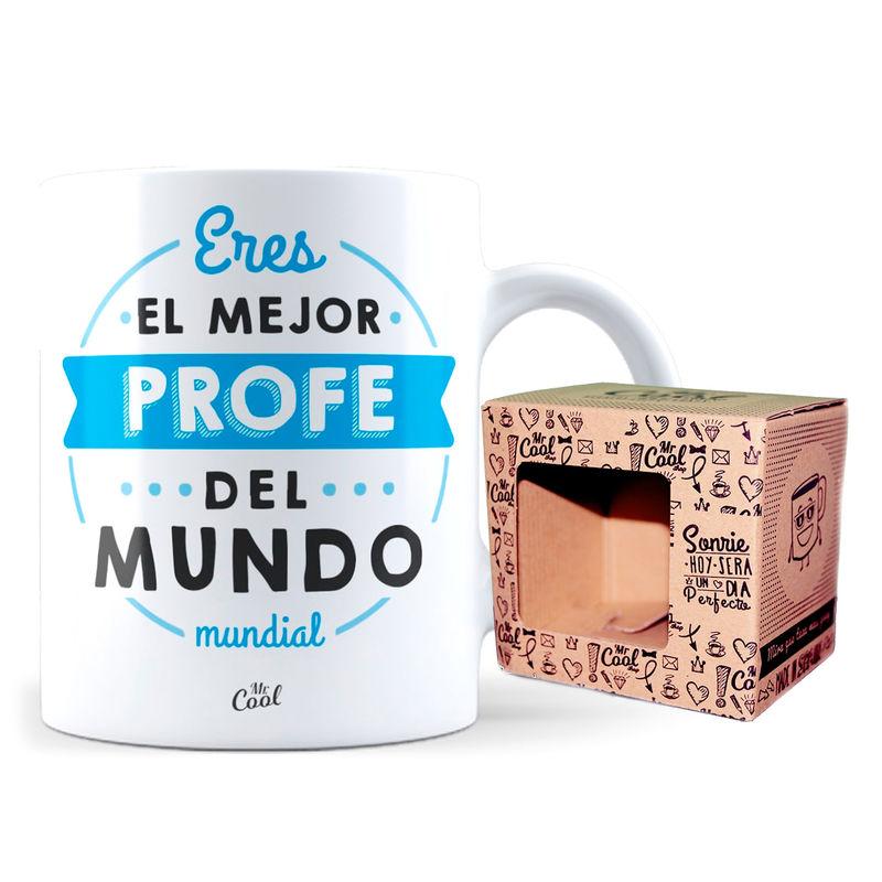 Taza Mejor Profe Del Mundo Mundial - Imagen 1