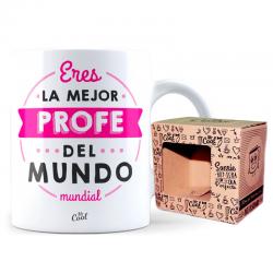 Taza Mejor Profe Del Mundo Mundial - Imagen 1