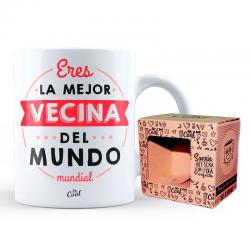 Taza Mejor Vecina Del Mundo Mundial - Imagen 1