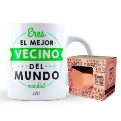 Taza Mejor Vecino Del Mundo Mundial - Imagen 1