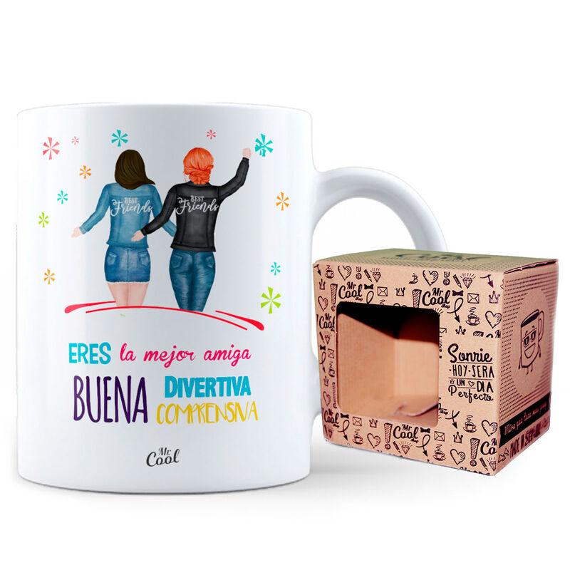 Taza Eres La Mejor Amiga Buena Divertida Comprensiva - Imagen 1