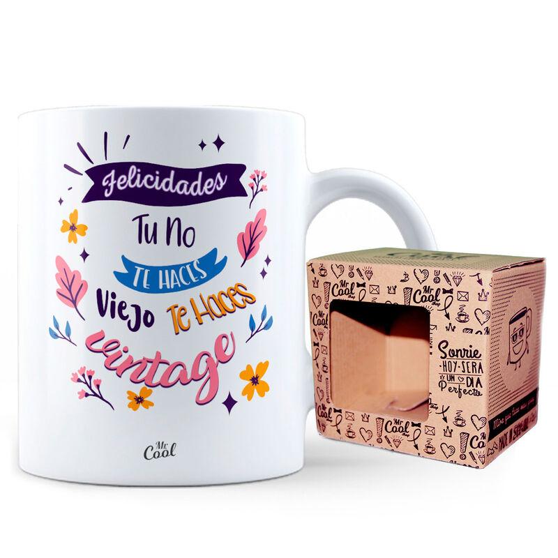 Taza Felicidades Te Haces Vintage - Imagen 1