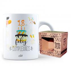 Taza 18 años Feliz cumpleaños - Imagen 1