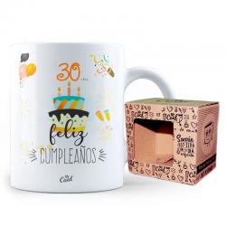 Taza 30 años Feliz cumpleaños - Imagen 1