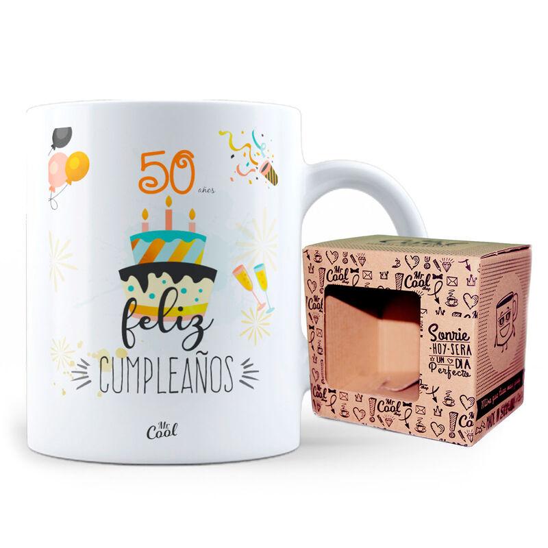 Taza 50 años Feliz cumpleaños - Imagen 1