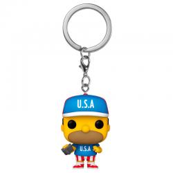Llavero Pocket POP Simpsons USA Homer - Imagen 1