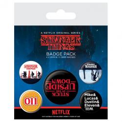 Set 5 chapas Stranger Things - Imagen 1