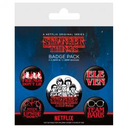 Set 5 chapas Stranger Things - Imagen 1