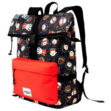 Mochila Bits Stranger Things solapa 46cm - Imagen 1