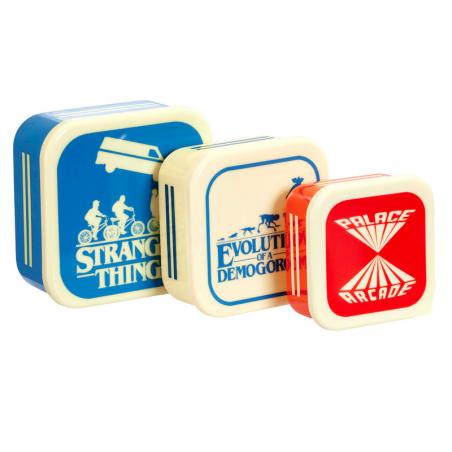 Set 3 tupper Silhouette Stranger Things - Imagen 1