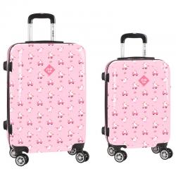 Set 2 maletas trolley ABS Glowlab Unicorn Day 4r 55/63cm - Imagen 1