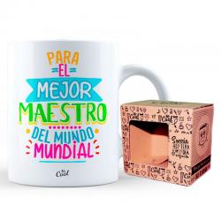 Taza Para El Mejor Maestro Del Mundo Mundial - Imagen 1