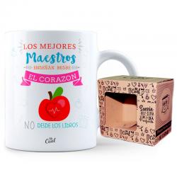 Taza Los Mejores Maestros Enseñan Desde El Corazon - Imagen 1