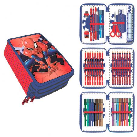 Plumier Giotto Spiderman Marvel triple - Imagen 1