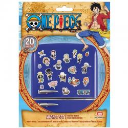 Set 20 imanes chibi One Piece - Imagen 1