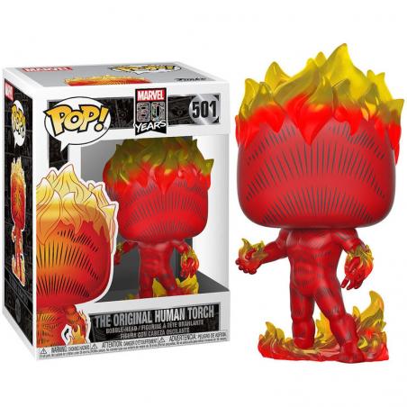 Figura POP Marvel 80th First Appearance Human Torch - Imagen 1