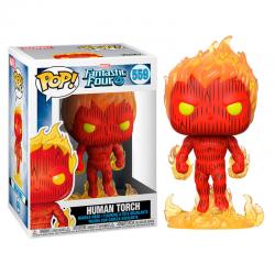Figura POP Marvel Los 4 Fantasticos Human Torch - Imagen 1