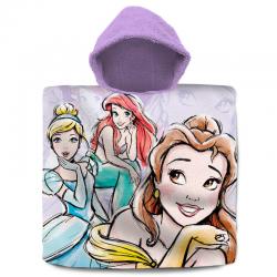 Poncho toalla Princesas Disney algodon - Imagen 1