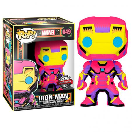 Figura POP Marvel Black Light Iron Man - Imagen 1