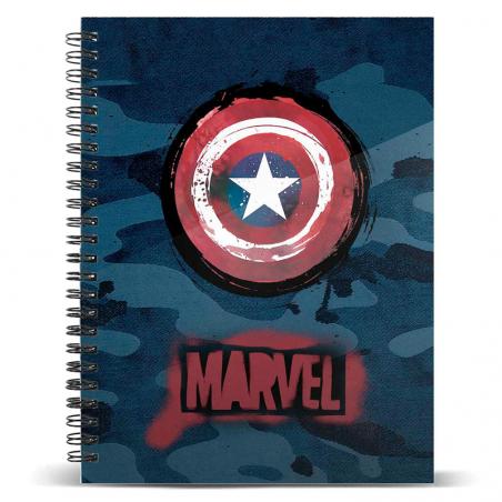 Cuaderno A4 Capitan America Marvel - Imagen 1