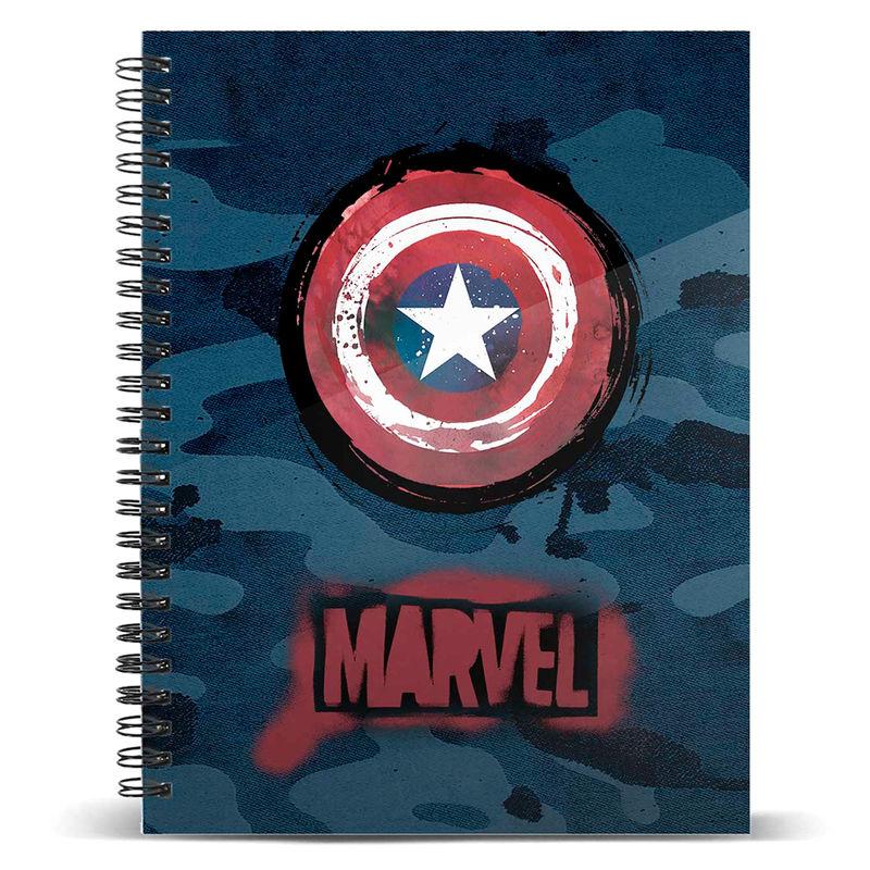 Cuaderno A5 Capitan America Marvel - Imagen 1