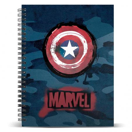 Cuaderno A5 Capitan America Marvel - Imagen 1
