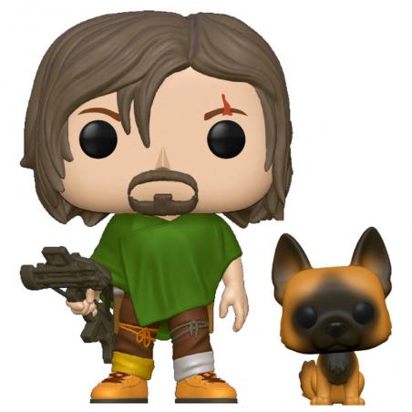 Figura POP Walking Dead Daryl with Dog - Imagen 1