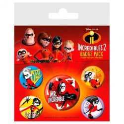 Set chapas Los Increibles Disney - Imagen 1