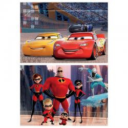 Puzzle Cars + Los Increibles Disney Pixar madera 2x50pzs - Imagen 2