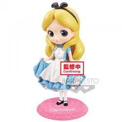 Figura Alice Alicia en el Pais de las Maravillas Disney Glitter Q Posket A 14cm - Imagen 1