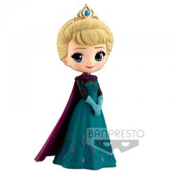 Figura Elsa Coronation Style Frozen Disney Characters Q Posket 14cm - Imagen 1