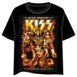 Camiseta 40 Anniversary Kiss adulto - Imagen 1
